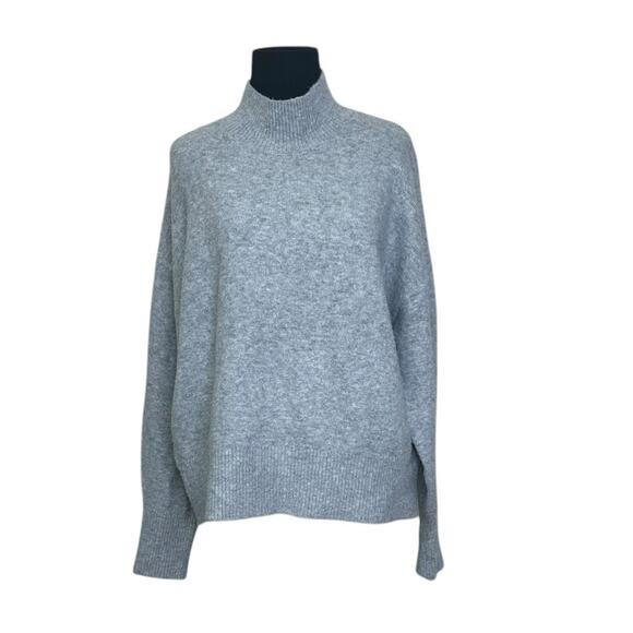 H&M gray high neck long sleeves soft sweater size Medium - Picture 1 of 9